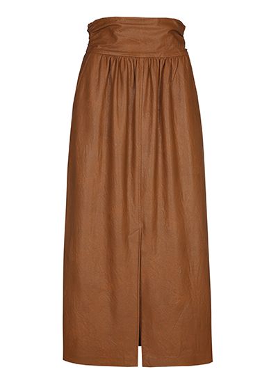Caroline Biss Rok vegan leather chestnut