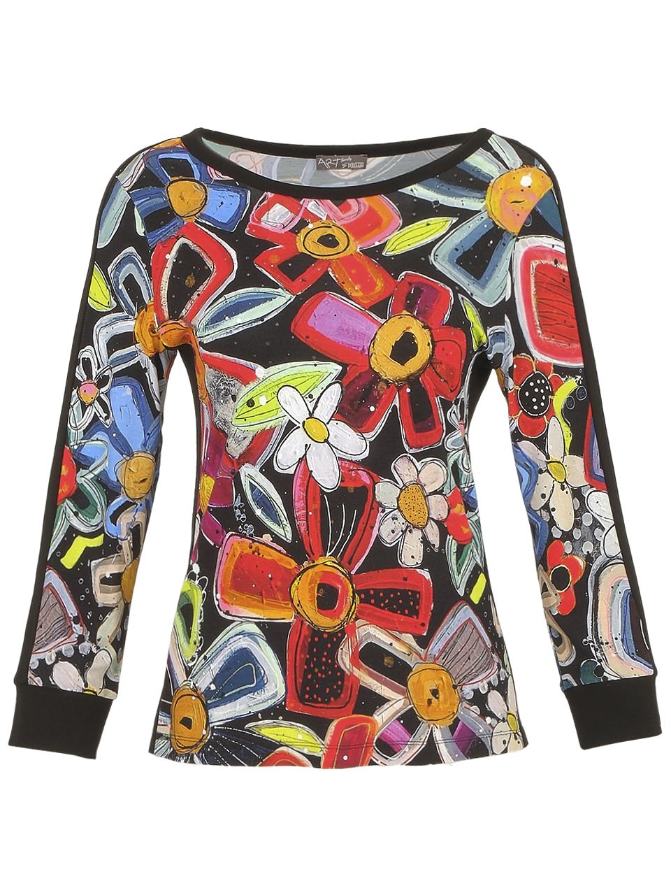 Dolcezza T-shirt met zwarte bies