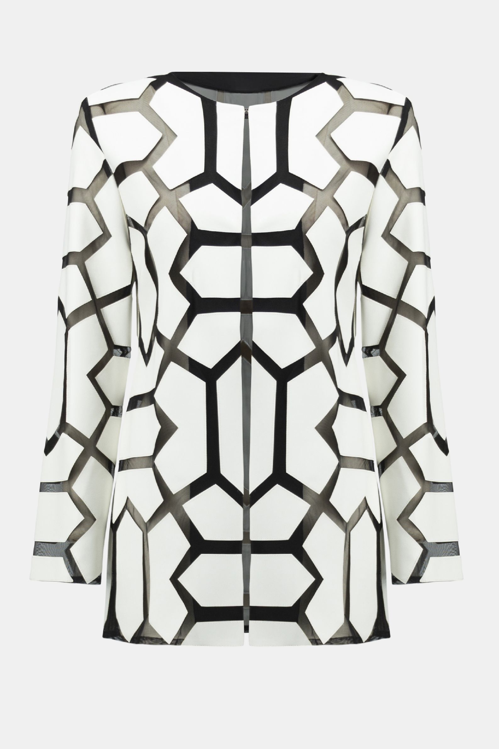 Joseph Ribkoff Jasje print blauw/vanille
