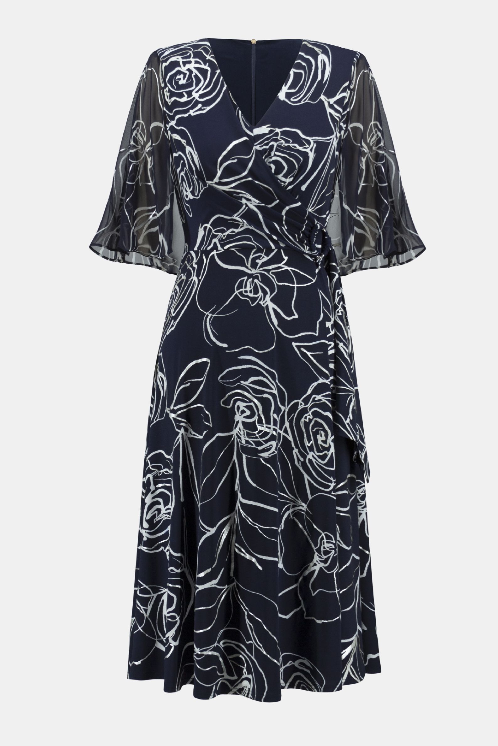 Joseph Ribkoff Jurk Floral print blue/vanille