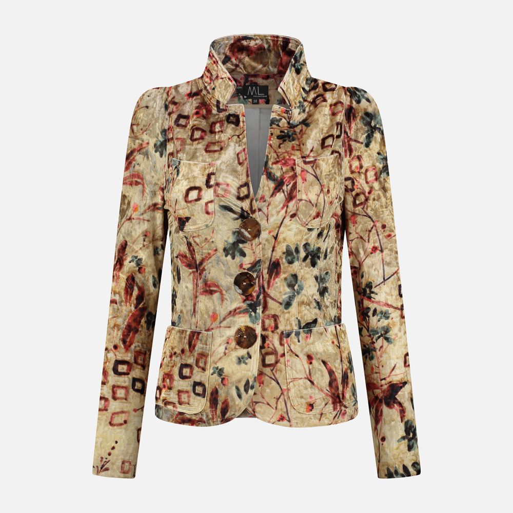 ML collections Blazer multi velvet