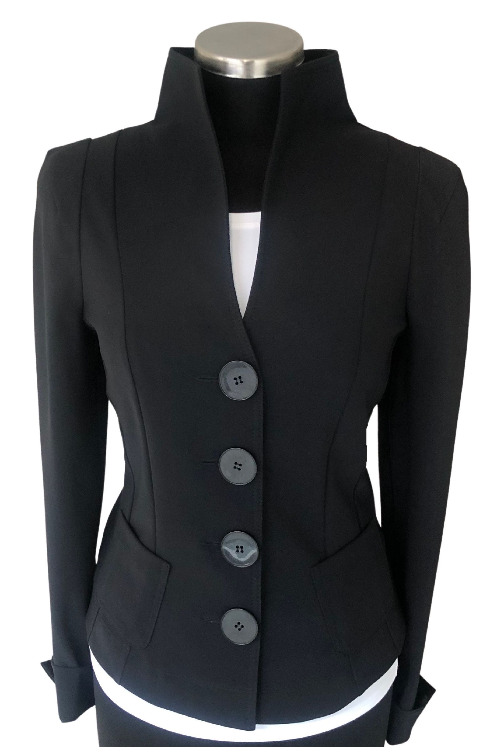 Monique van den Broek-van den Hout MOQ Moq Blazer uni zwart