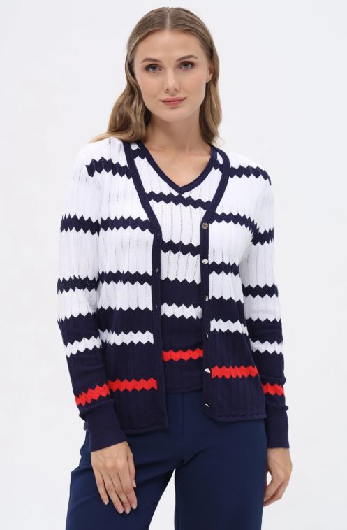 Passioni Twinset Marine/Wit