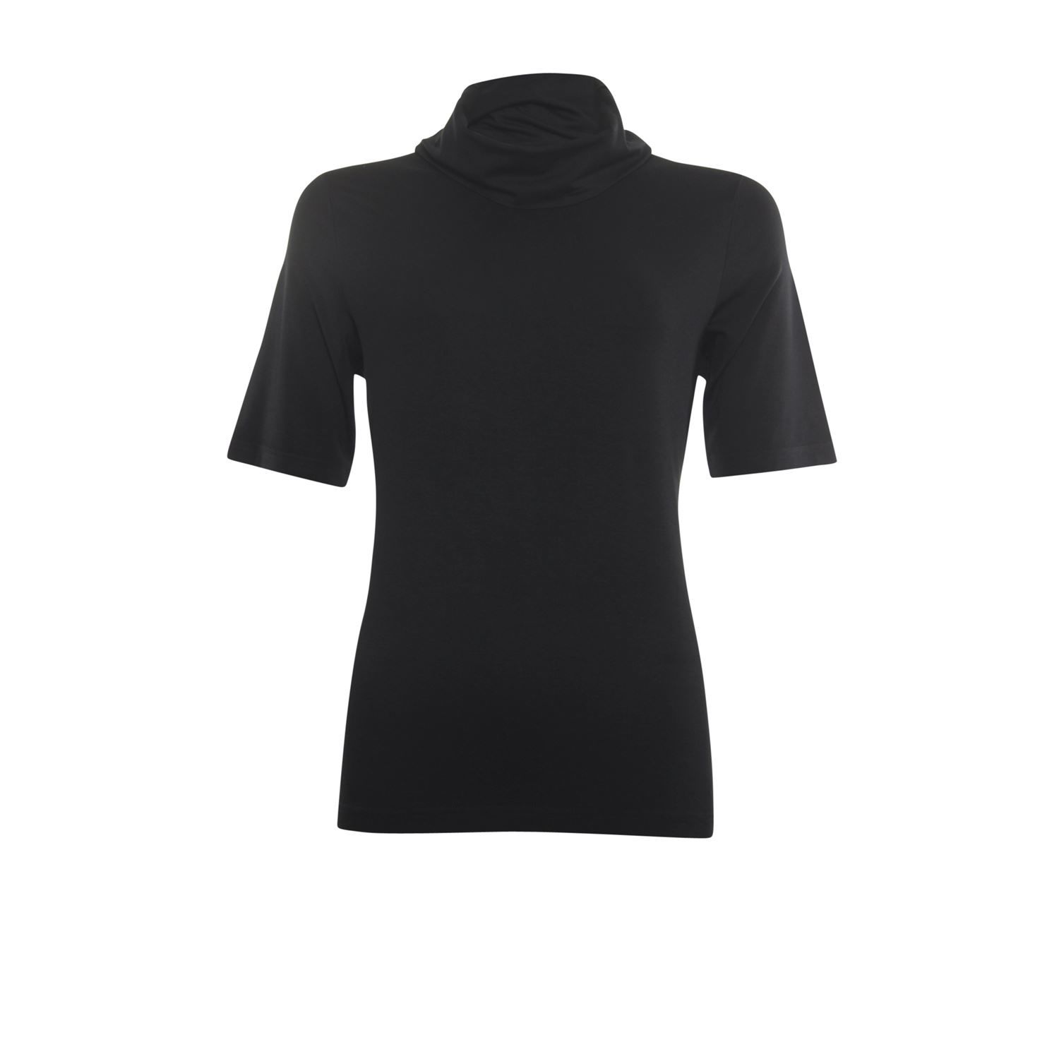 Roberto Sarto T-shirt rolcollar black